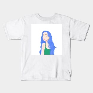 Portrait of a young woman Kids T-Shirt